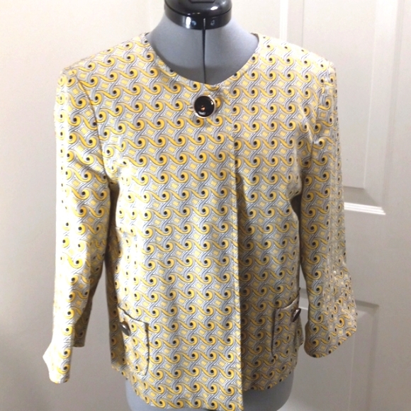 Julie Mitchell Urban Collection  Sz 6 One Button coat - Picture 3 of 6